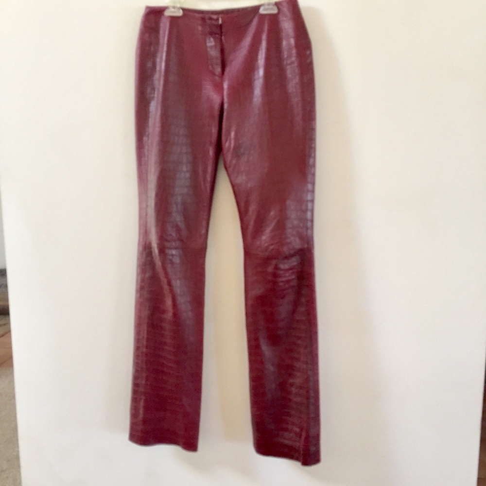 DKNY Genuine Leather Pant